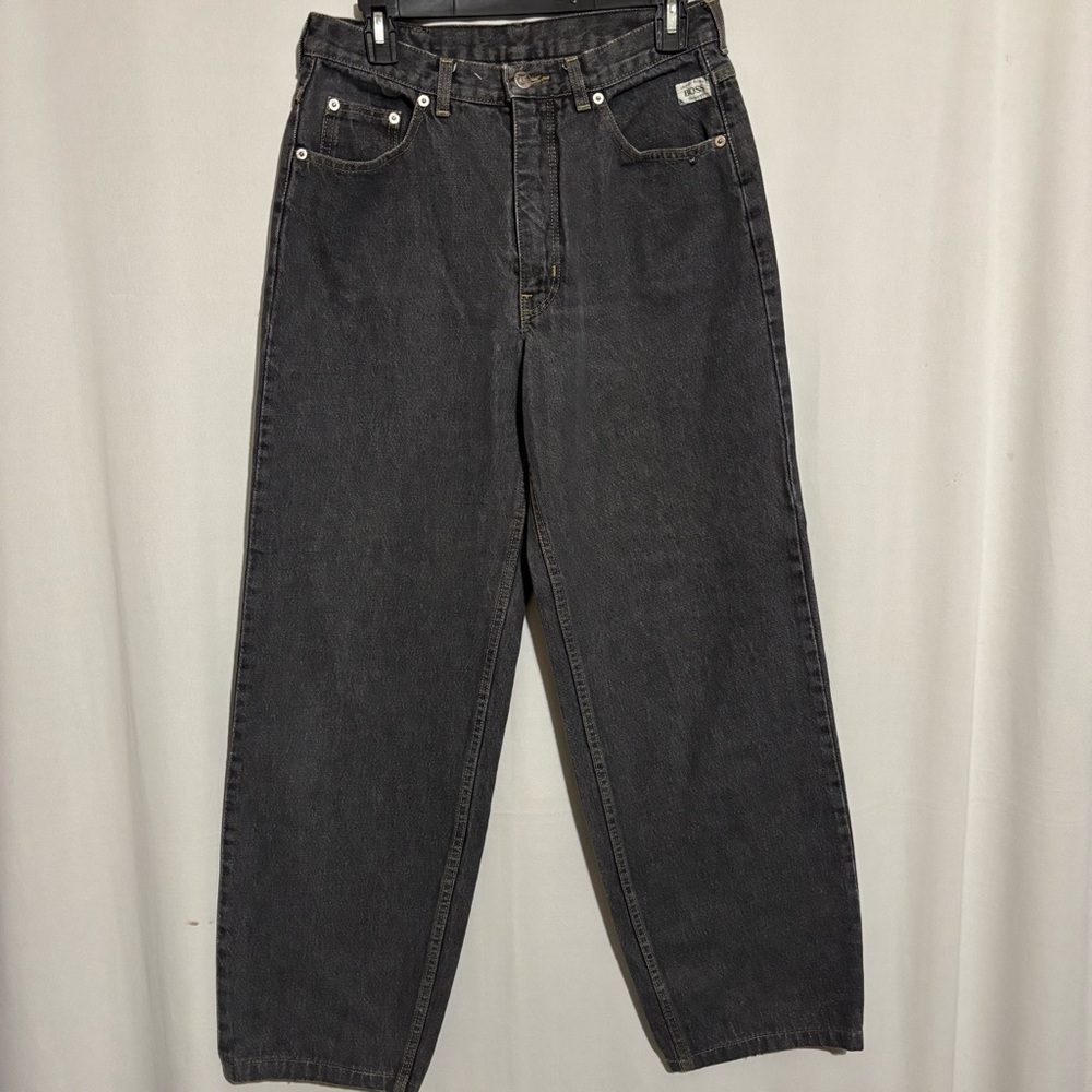 Vtg. Hugo Boss Sports Light Black Denim Jeans size 32x34